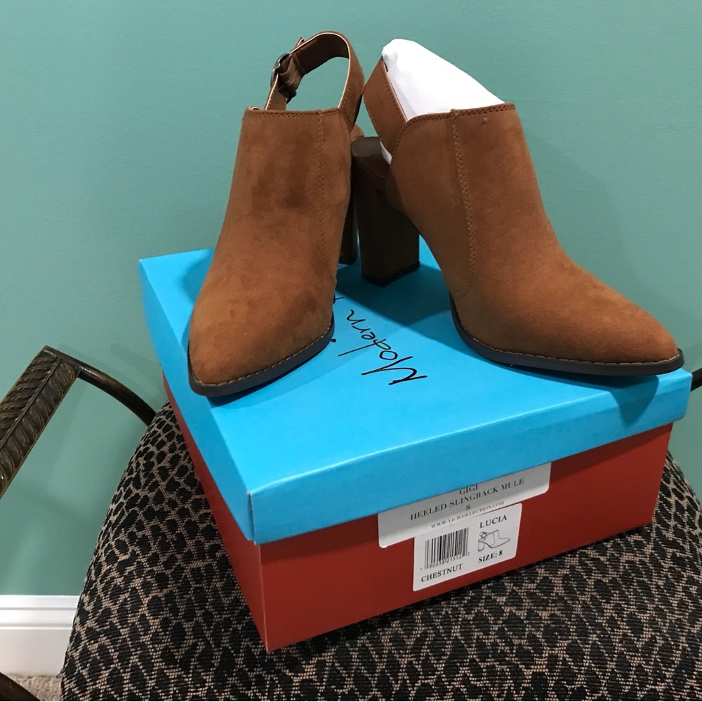 Vici Chestnut Heeled Boots